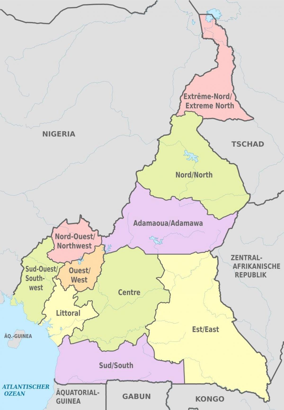 نقشه های اداری کامرون