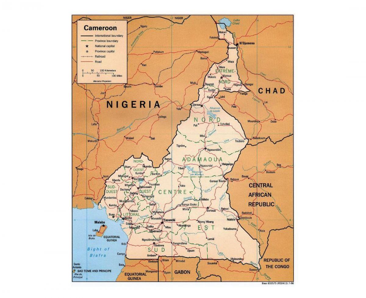 نقشه جنوب کامرون