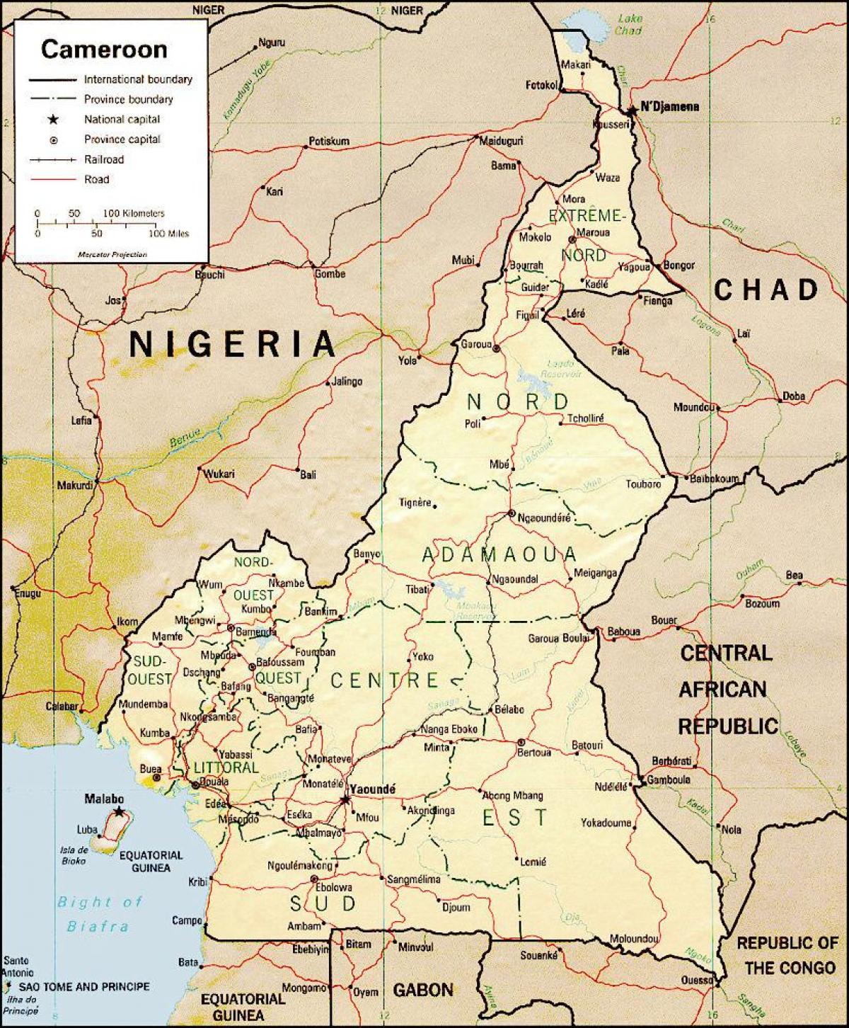 نقشه کامرون