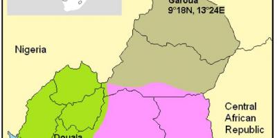 نقشه کامرون آب و هوا