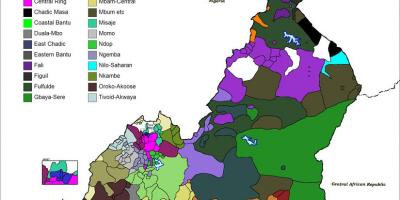 نقشه کامرون زبان