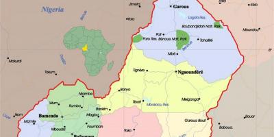 کامرون نقشه شهرها