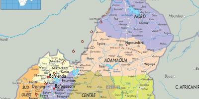 کامرون نقشه مناطق